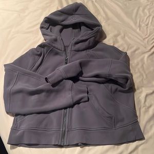 womens lululemon scuba full zip oversize crop size m/l